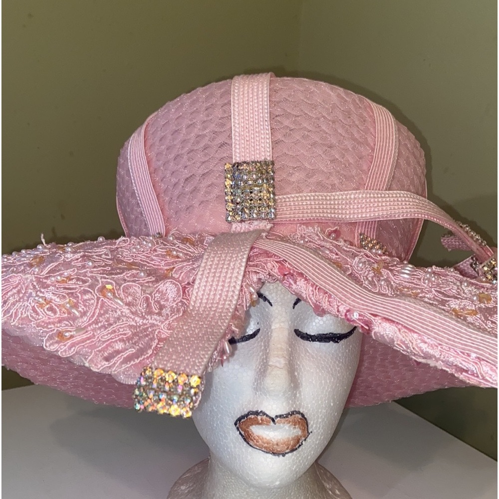 Absolutely Stunning Pink Church Dress Hat by Time McClendon